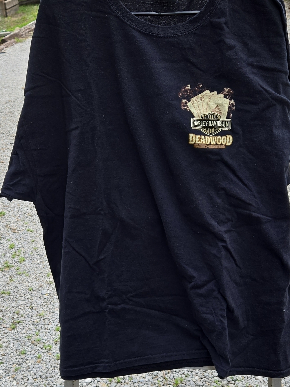 Harley-Davidson Black Deadwood Logo Short Sleeve Tee